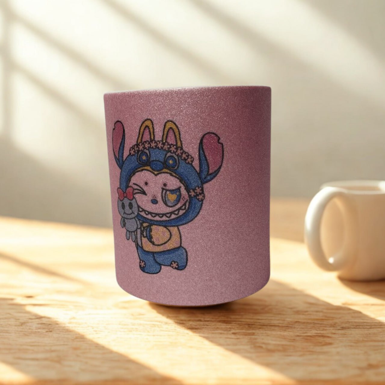 Искряща керамична чаша Лабубу за принцеси