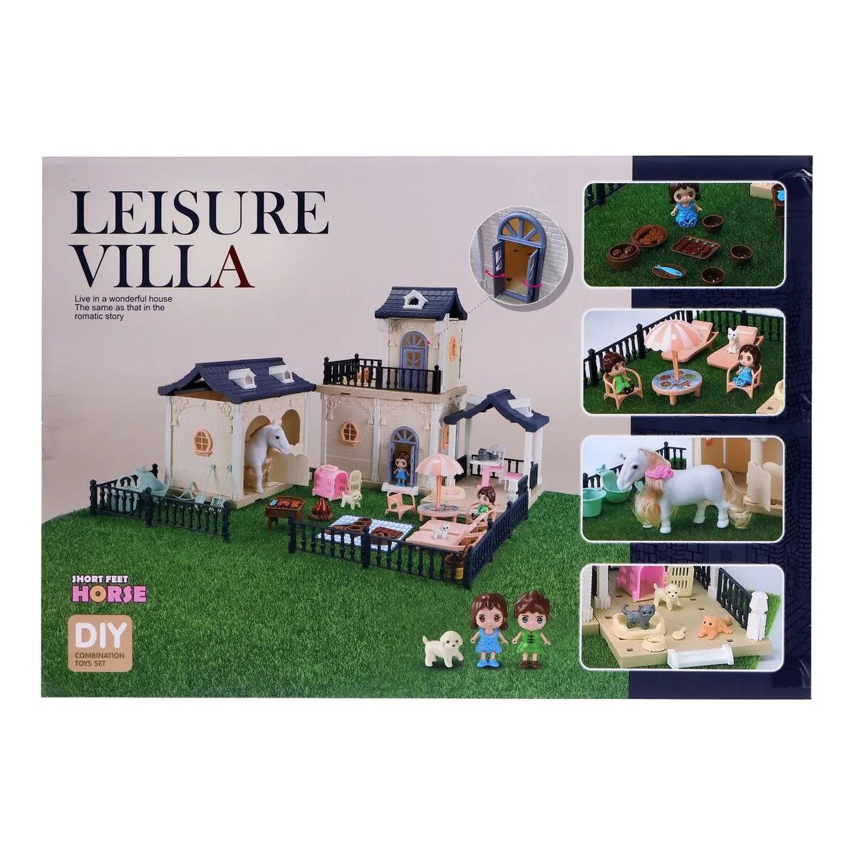 DIY комплект Луксозна Вила с Конюшня – Мечта