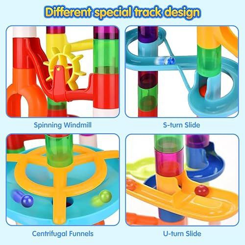 Детски трек за изстрелващи топчета - 76 части