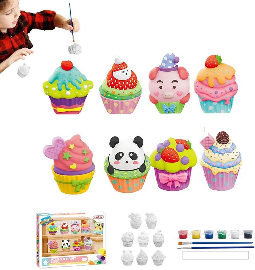 DIY Комплект за рисуване на гипсови фигурки