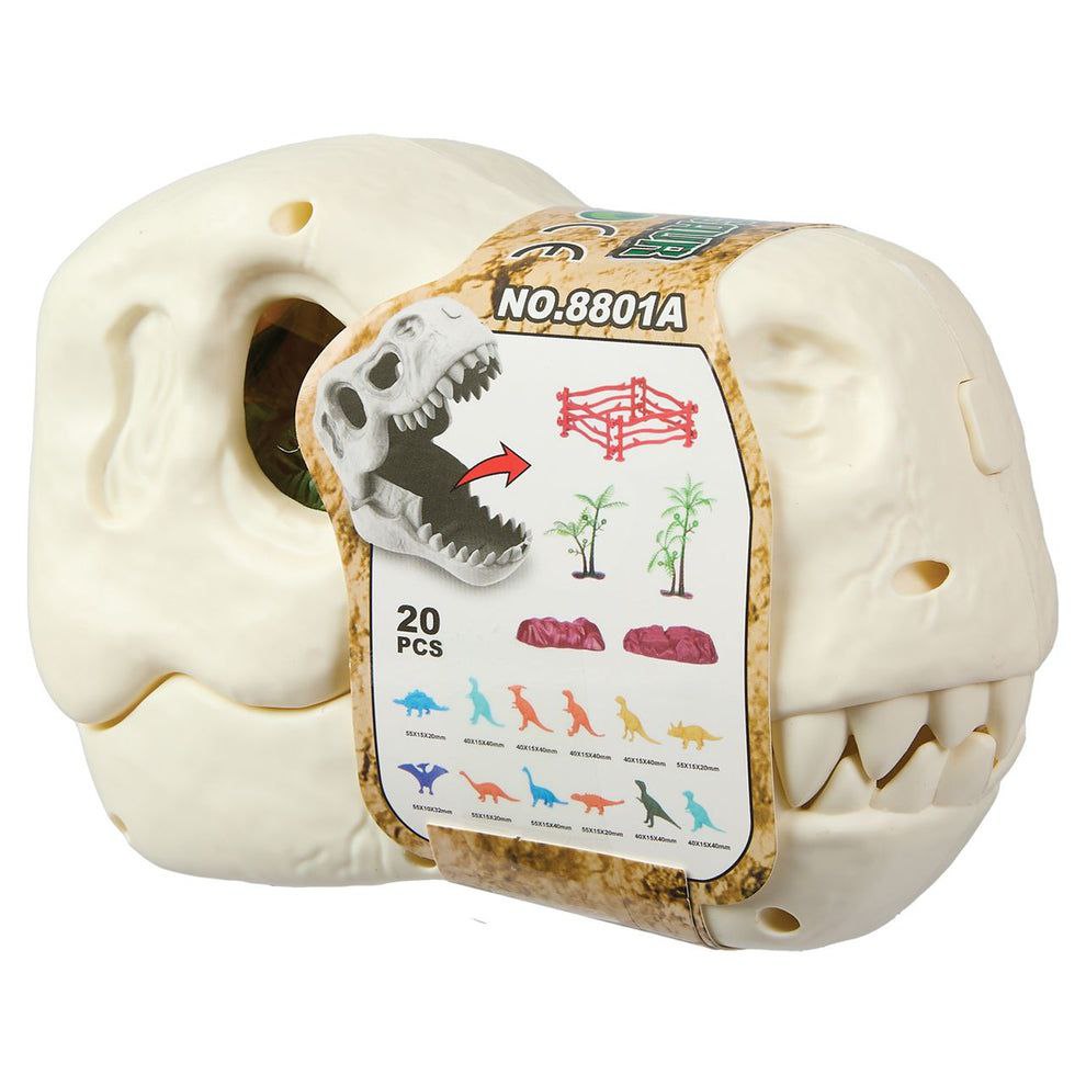 Комплект „Динозавърски череп“ – 20 части за малки палеонтолози