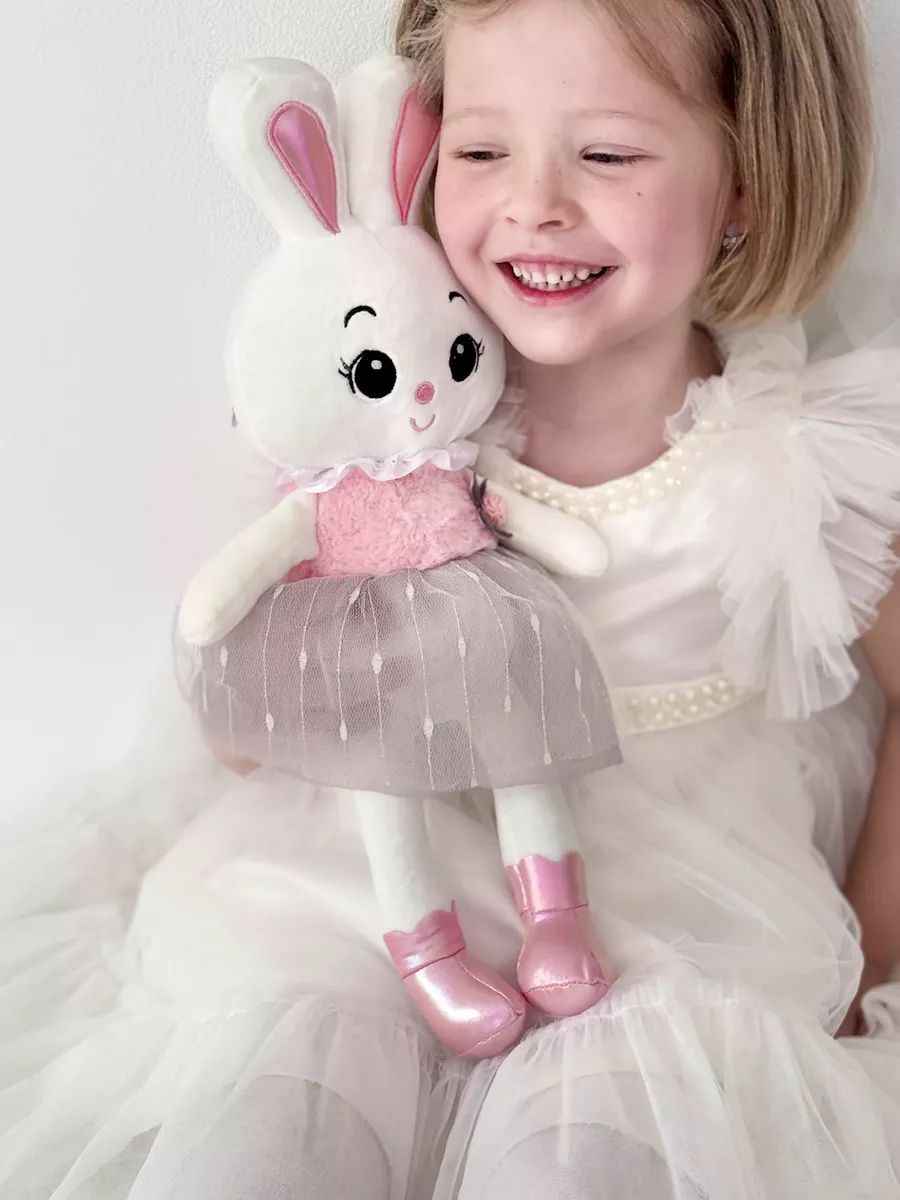 Плюшена кукла Балерина Зайче – 45 см