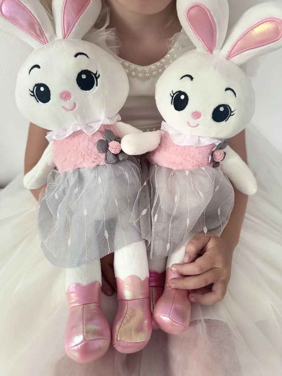 Плюшена кукла Балерина Зайче – 45 см