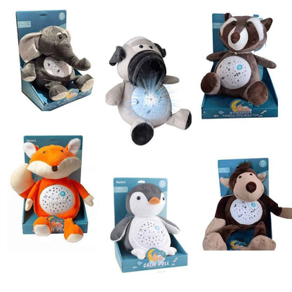 Музикална плюшена лампа-проектор – звезден уют с песнички на български