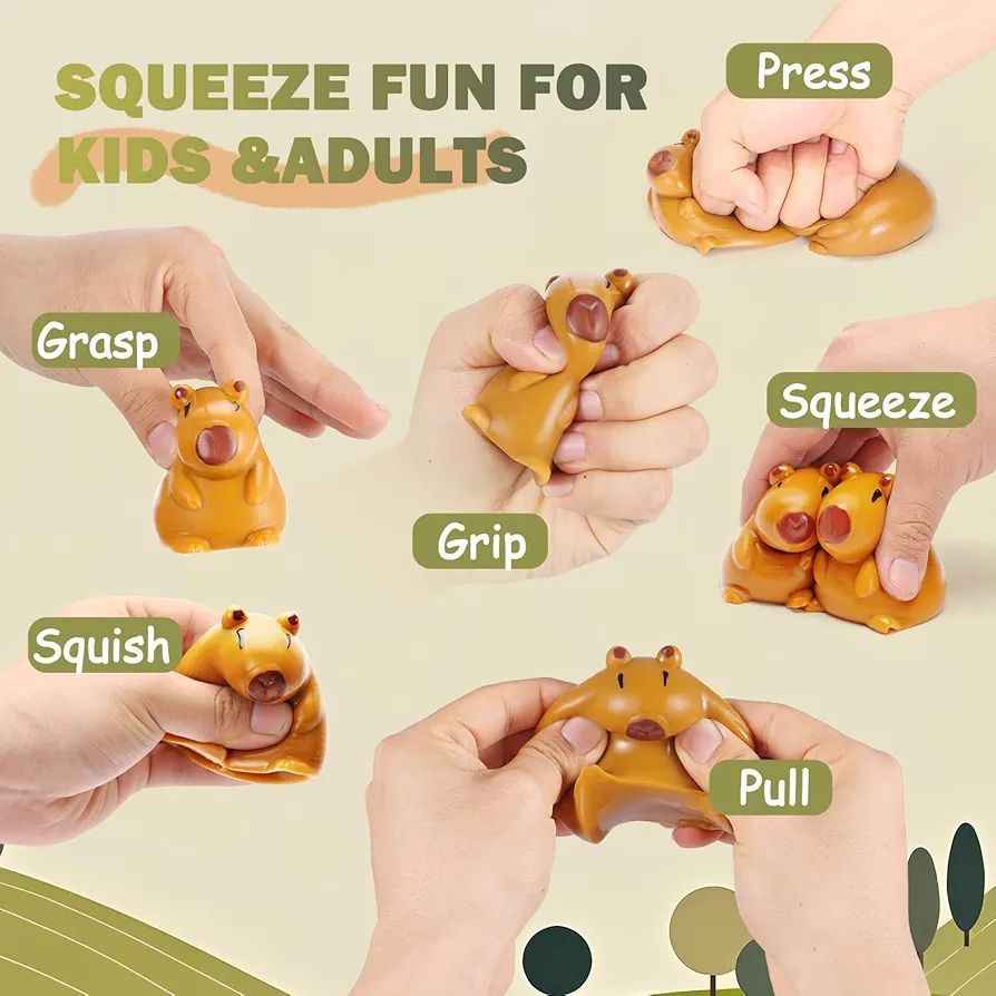 Антистрес играчка “Капибара мама и бебе” – сгряваща усмивки навсякъде