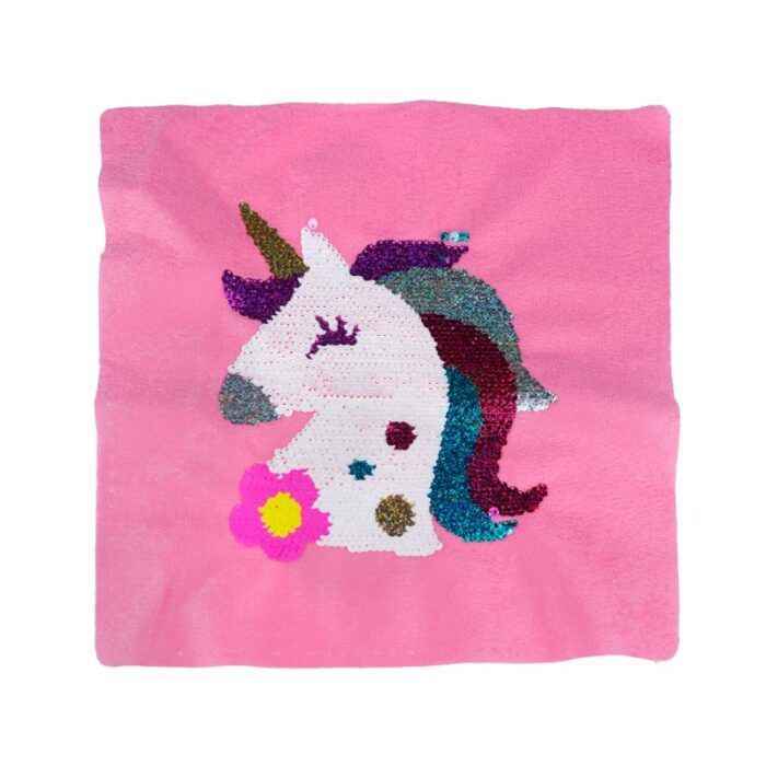 DIY възглавница с пайети – Еднорог
