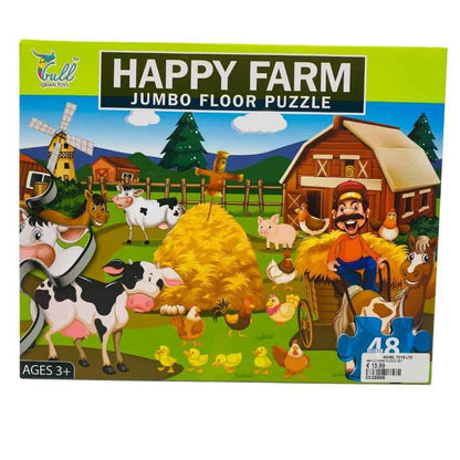 Детски джъмбо пъзел Веселата Ферма – 48 големи части
