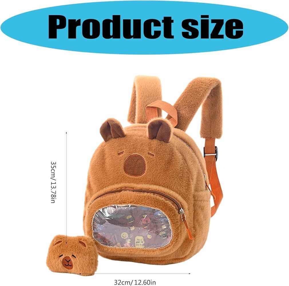 Пухкава детска раничка Капибара – мека, сладка и идеална за всяко приключение!