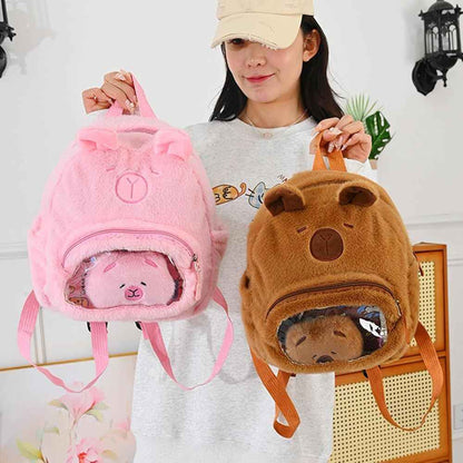 Пухкава детска раничка Капибара – мека, сладка и идеална за всяко приключение!