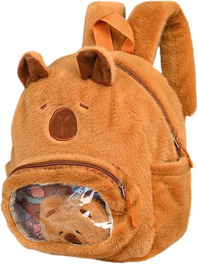 Пухкава детска раничка Капибара – мека, сладка и идеална за всяко приключение!