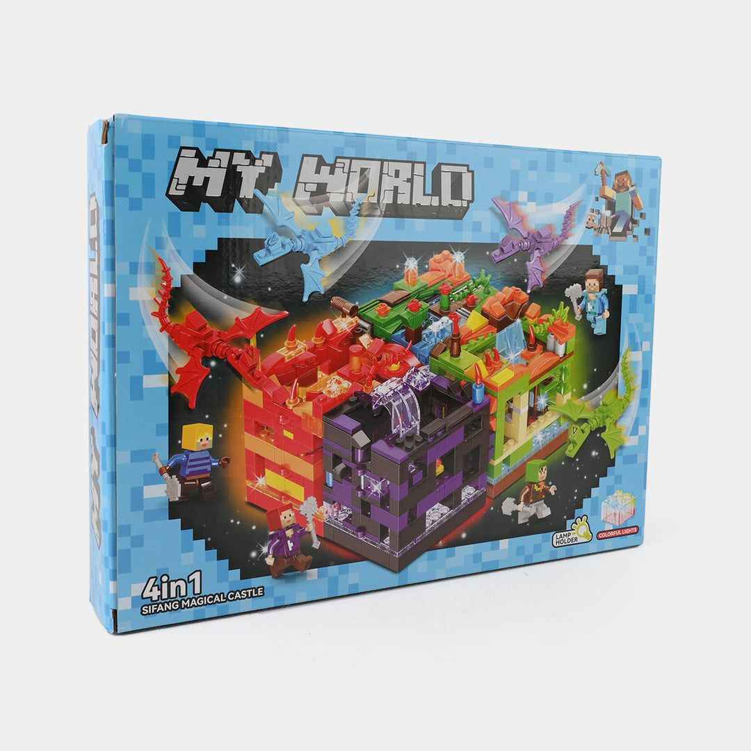 Minecraft „City of Lights“ GT-105 – Конструктор 220 части с LED светлини (4 варианта)