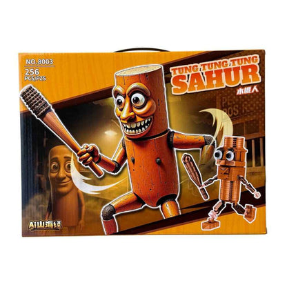 Конструктор Tung Tung Tung SAHUR – Дървеният герой (256 части, 6+)