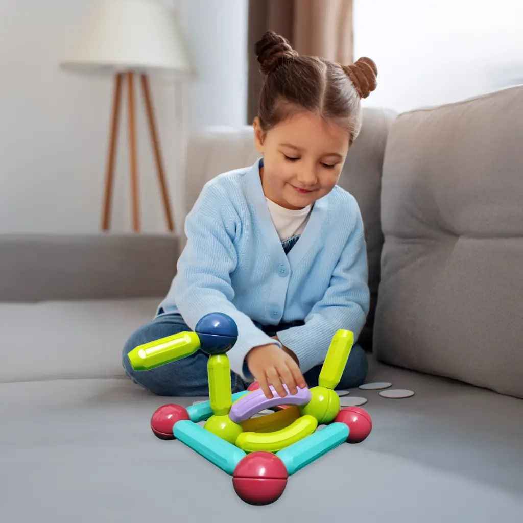 Магнитен конструктор Magic Magnetic – образователен сет 58 части