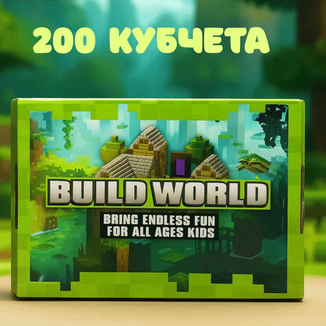 Детски строителен конструктор Build World – 200 части