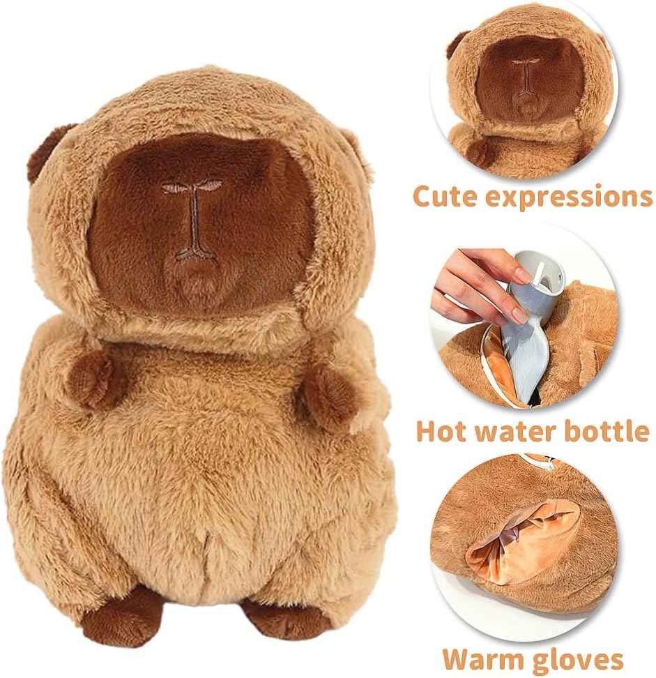 Плюшена Капибара с термо бутилка – уют и топлина в едно