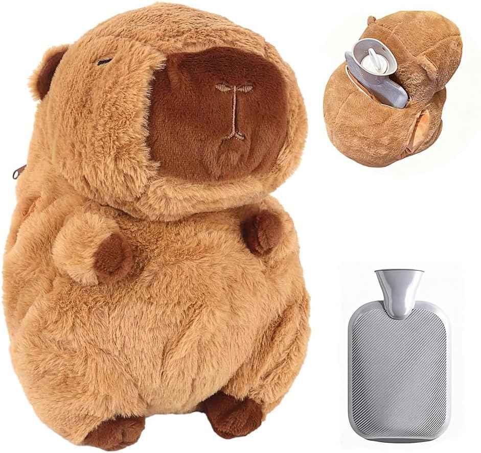 Плюшена Капибара с термо бутилка – уют и топлина в едно