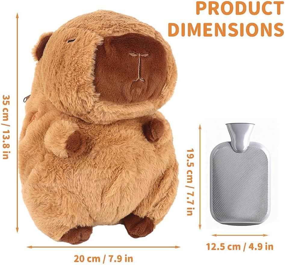 Плюшена Капибара с термо бутилка – уют и топлина в едно