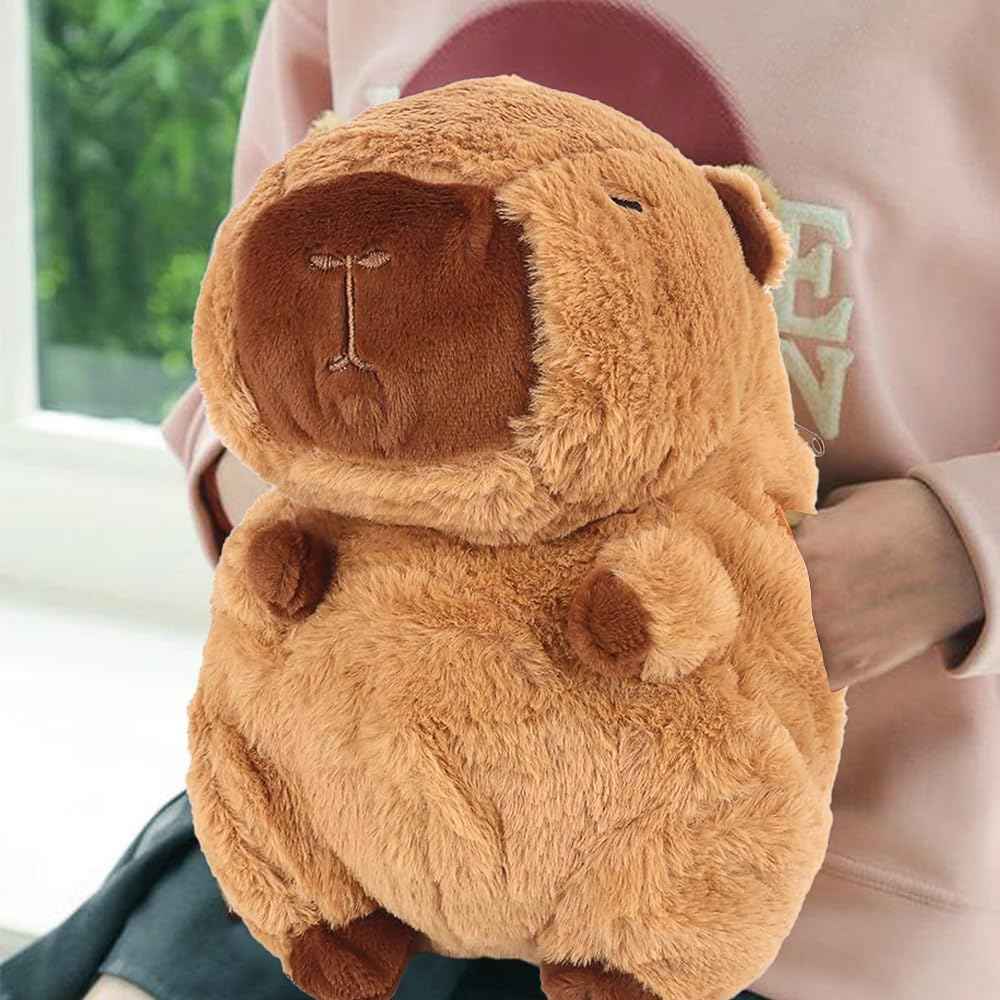 Плюшена Капибара с термо бутилка – уют и топлина в едно