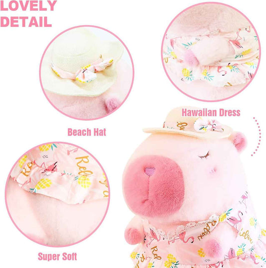 Плюшена капибара Лятна дама – 40 см