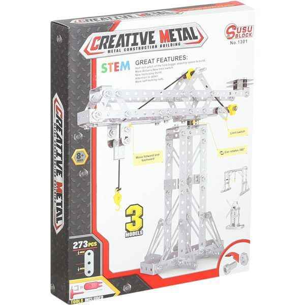 STEM метален конструктор Creative Metal – 3 модела в 1