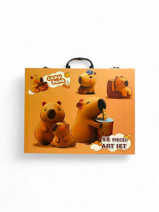 Детски арт комплект Capybara – 88 части в куфарче