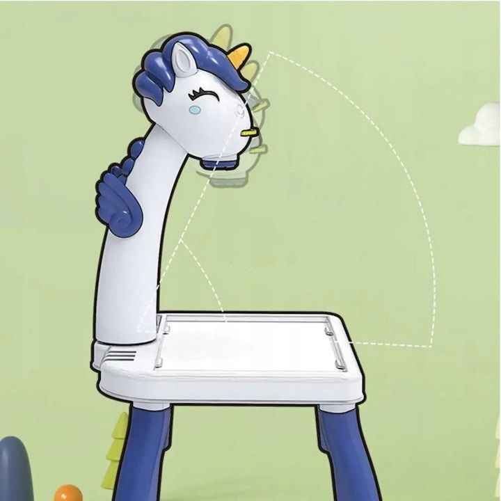 Детска проекционна масичка за рисуване с еднорог