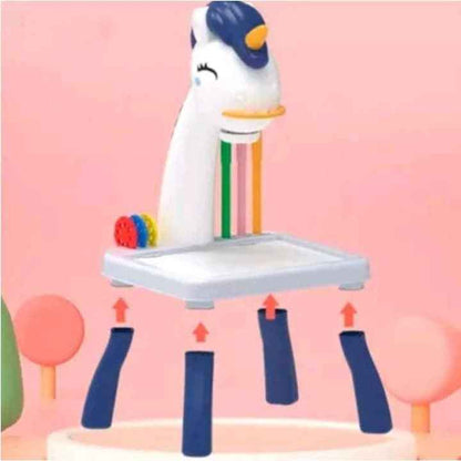 Детска проекционна масичка за рисуване с еднорог