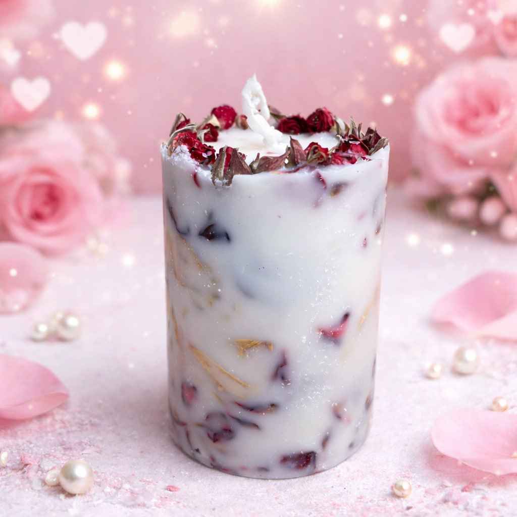 Ароматна свещ за любим човек – Роза