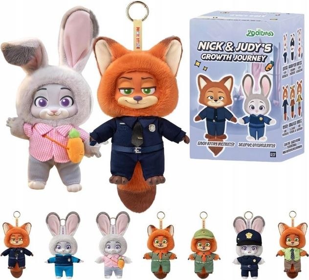 Плюшени герои Nick & Judy – колекционерска серия с ключодържател