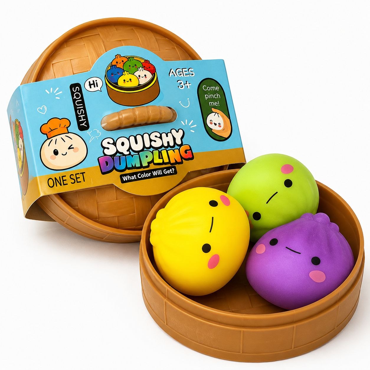 Squishy Dumpling Set 3 в 1