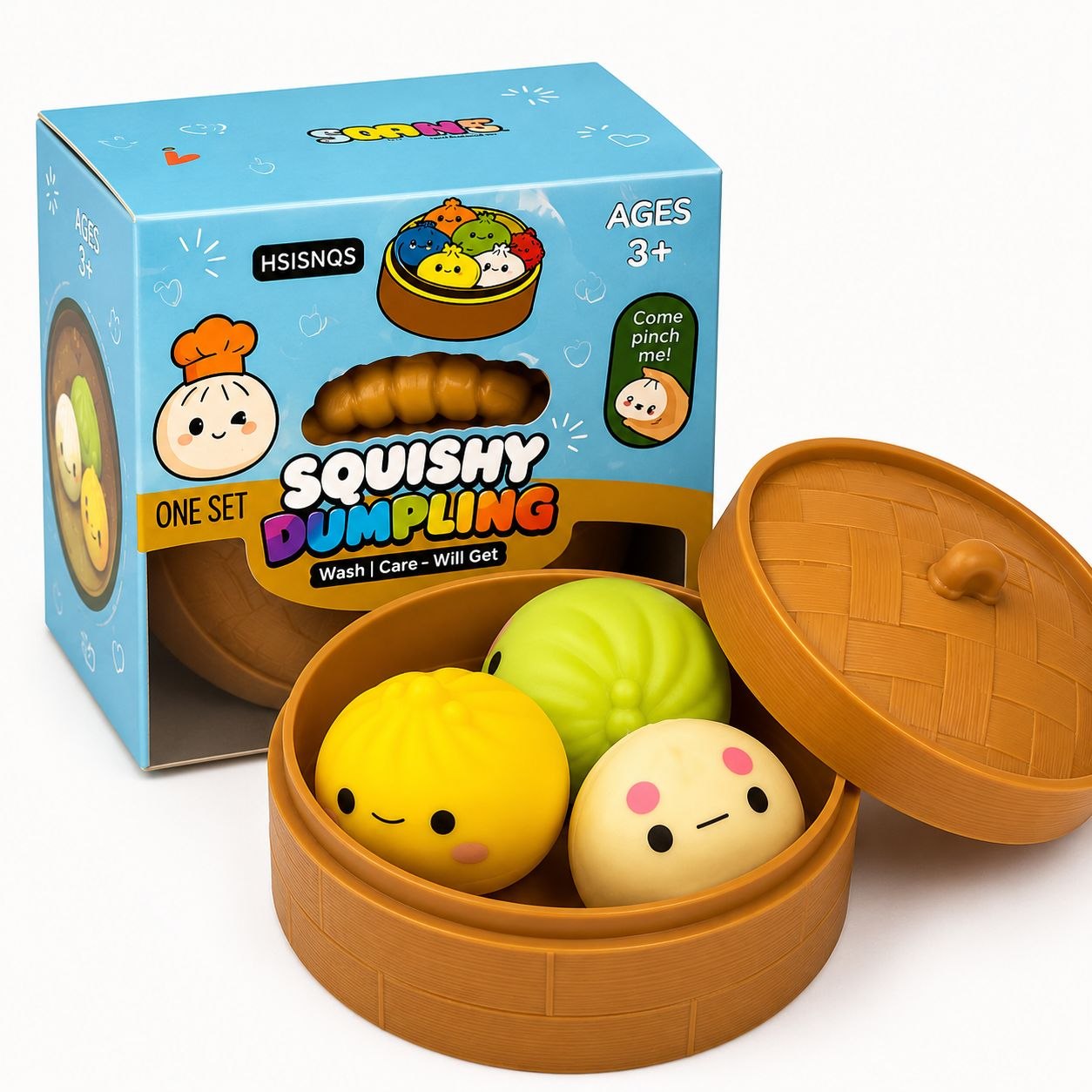Squishy Dumpling Set 3 в 1