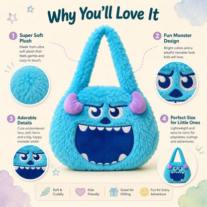 Пухкава Плюшена Чанта Fluffy Monster Handbag