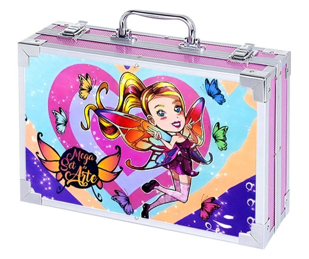 Детски Арт Комплект за Рисуване Fairy Art в Куфарче – 145 Части