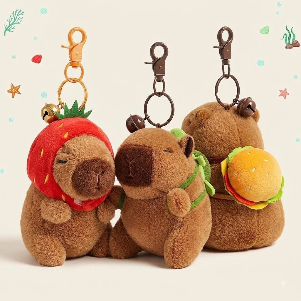 Бъндъл X 3 Плюшени Висулки Капибара