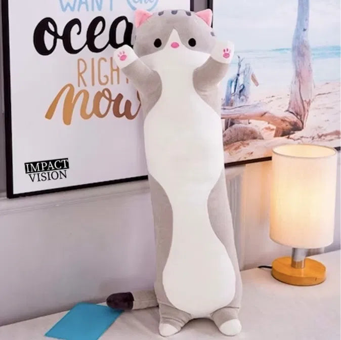 Плюшена котка възглавница – 70 см