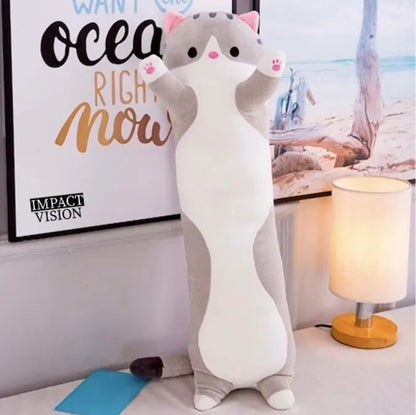 Плюшена котка възглавница – 70 см