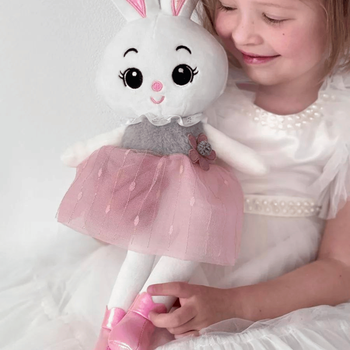 Плюшена кукла Балерина Зайче – 45 см
