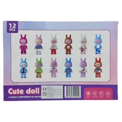Комплект 12 фигурки Лабубу Blockheroes