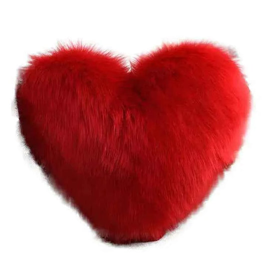 Пухкава декоративна възглавница във формата на сърце – 50 см