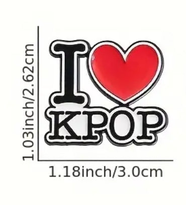 I ❤️ K-POP значка — мини аксесоар за истински фенове