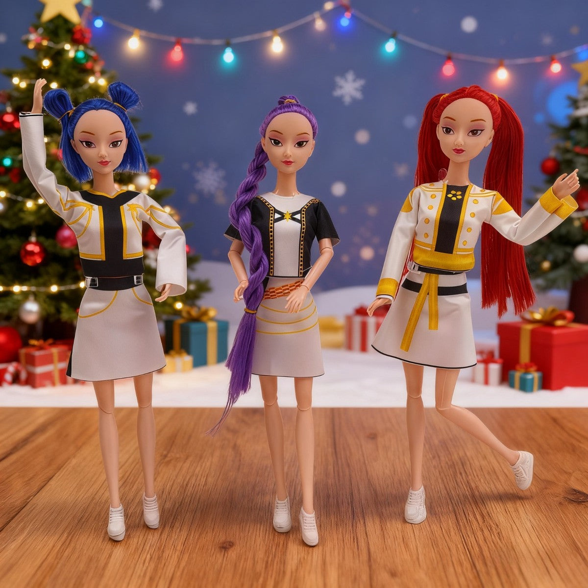 Пеещи K-POP Demon Hunters кукли 30 см – светещо сърце и музика