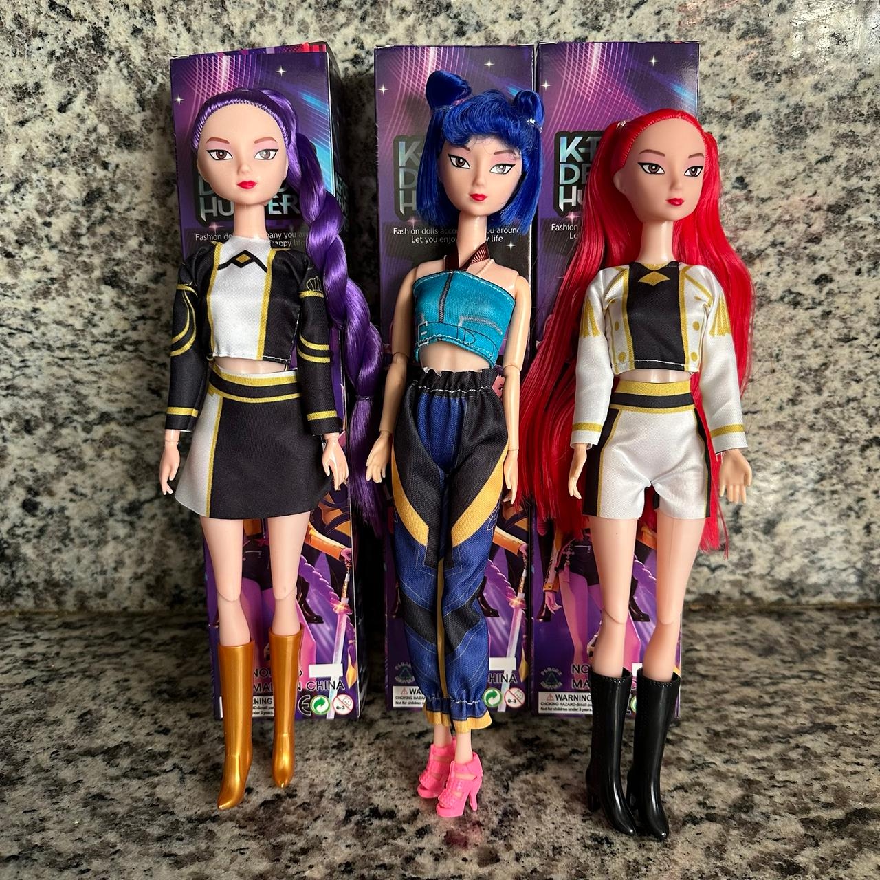 Пеещи K-POP Demon Hunters кукли 30 см – светещо сърце и музика