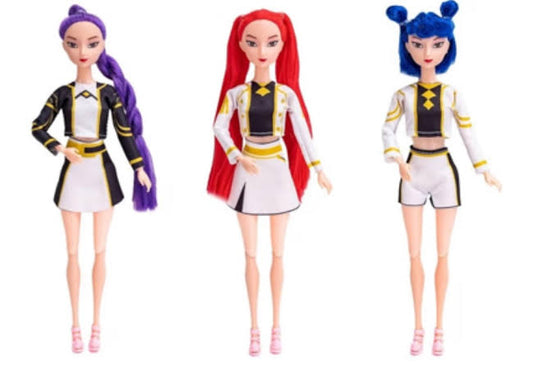 Пеещи K-POP Demon Hunters кукли 30 см – светещо сърце и музика