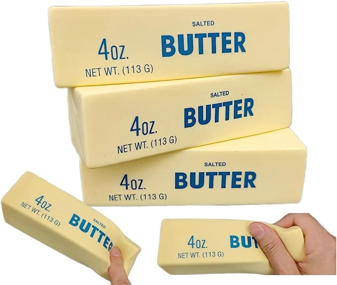 Butter Squishy MEGA XL (25 см) – Гигантско Масло от Мемори Пяна