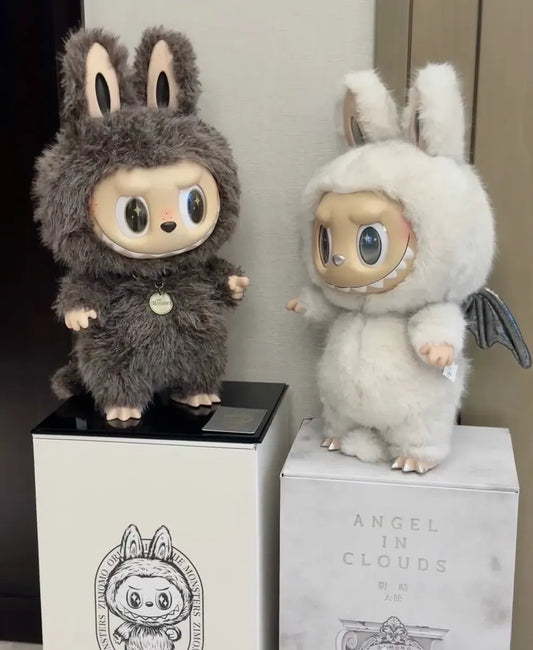 Колекционерска кукла Labubu Zimomo - Angel in Clouds, 35 см.